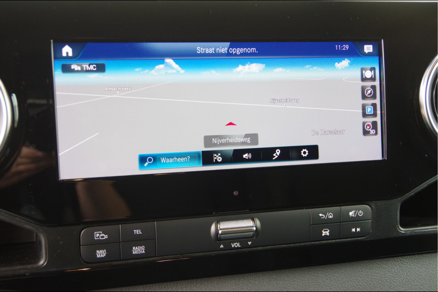 Mercedes-Benz Sprinter 319 3.0 CDI V6 L2H1 3-ZITS, AUT. LED, LEDER, 360 CAMERA, ADAPT. CRUISE, STOELVERWARMING, 10'' MBUX, STANDKACHEL, CLIMA, TREKHAAK