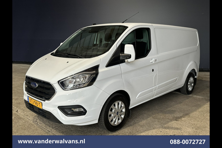 Ford Transit Custom 2.0 TDCI 130pk L2H1 Euro6 Airco | Navigatie | Apple Carplay | LED | Cruisecontrol | 2800kg Trekhaak Android Auto, Verwarmde voorruit, Stoelverwarming, Parkeersensoren, Bijrijdersbank