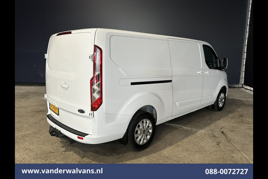 Ford Transit Custom 2.0 TDCI 130pk L2H1 Euro6 Airco | Navigatie | Apple Carplay | LED | Cruisecontrol | 2800kg Trekhaak Android Auto, Verwarmde voorruit, Stoelverwarming, Parkeersensoren, Bijrijdersbank
