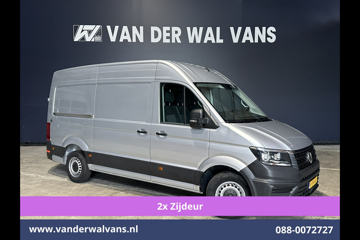 Volkswagen Crafter 2.0 TDI 177pk L3H3 L2H2 Euro6 Airco | 2x Zijdeur | Camera | Navigatie | Apple Carplay Android Auto, Bijrijdersbank