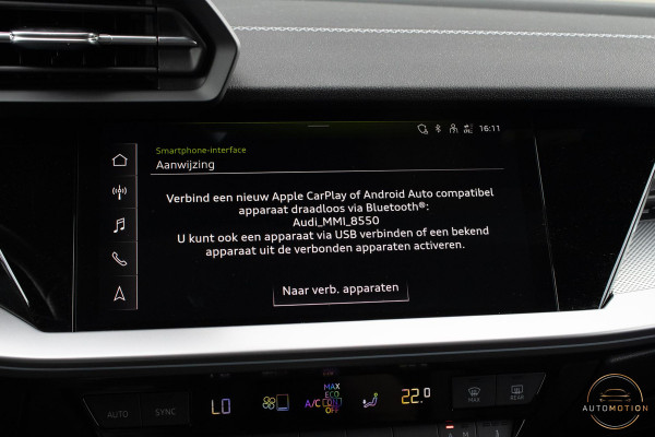 Audi A3 Sportback 40 TFSIe Sline Pano Maxton B&O ACC Parkeerhulp Keyless