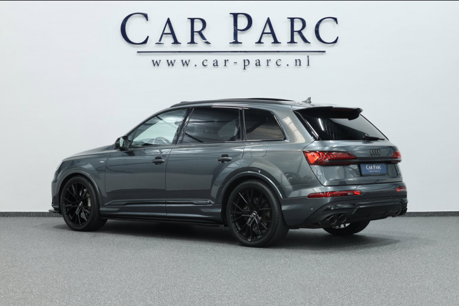 Audi Q7 55 TFSI e quattro 381+PK 3x S-line BTW/MAXTON/B&O/SFEER/PANO/LUCHT/ALCANTARA+S.VERWARMING+MEMORY/22"/ACC/12 MND GARANTIE