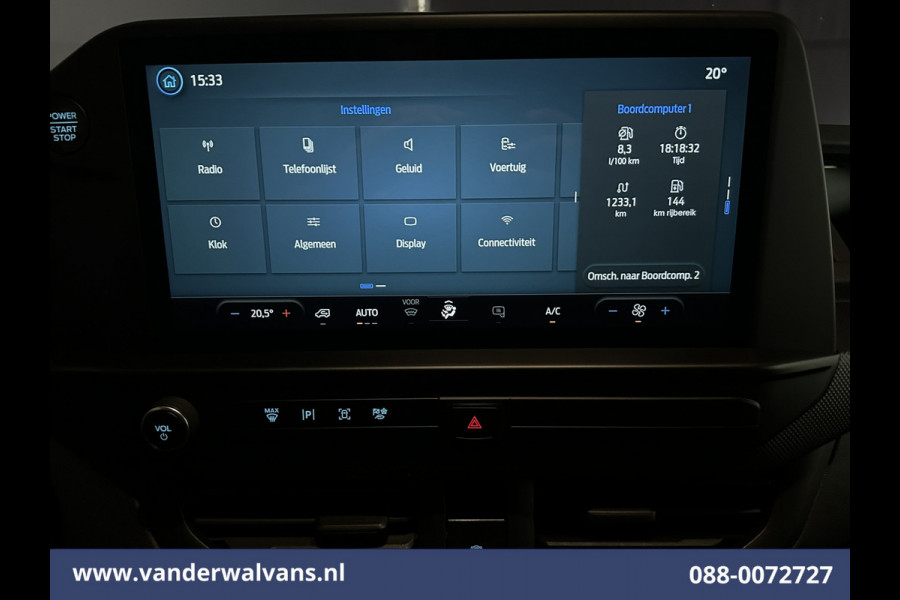 Ford Transit Custom 2.0 TDCI 136pk L2H1 Euro6 Airco | Camera | LED | Cruisecontrol Verwarmde voorruit, Parkeersensoren, Bijrijdersbank, 2740kg trekvermogen