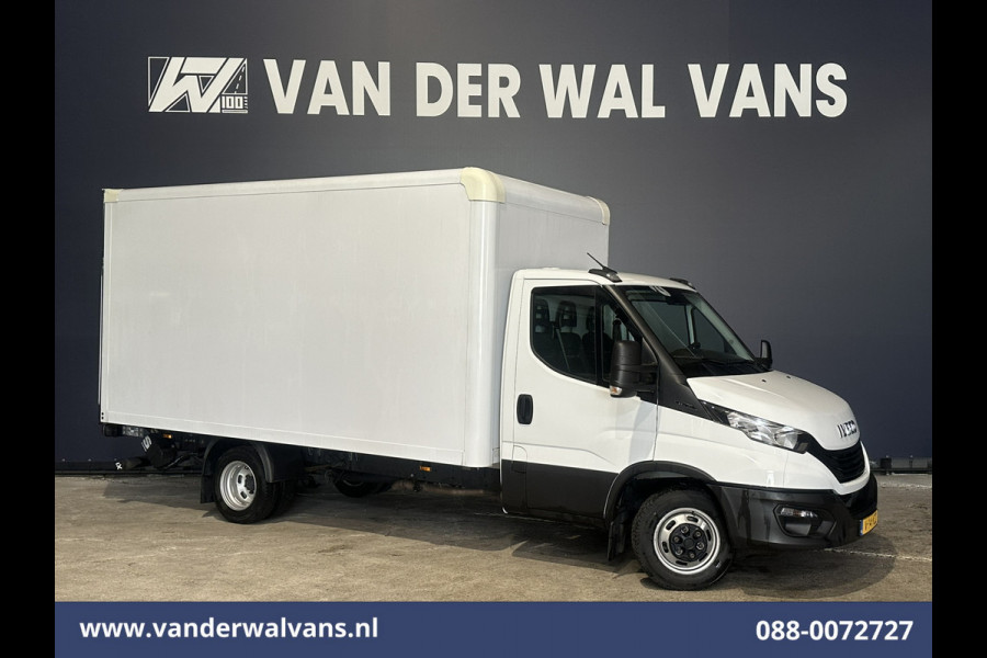 Iveco Daily 35C16H 157pk Bakwagen Laadklep Dubbel Lucht Euro6 Airco | 1010kg laadvermogen Bijrijdersbank