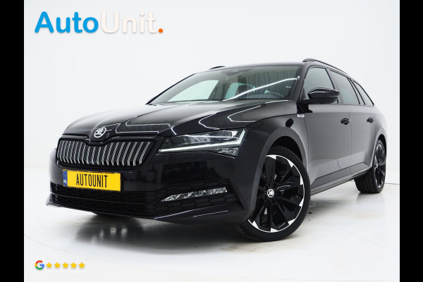 Škoda Superb Combi 1.4 TSI iV Sportline | Leder/Alcantara | Trekhaak | Carbon | 360 | Memory | Keyless | Adaptive Cruise