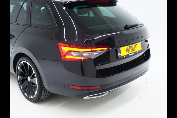 Škoda Superb Combi 1.4 TSI iV Sportline | Leder/Alcantara | Trekhaak | Carbon | 360 | Memory | Keyless | Adaptive Cruise