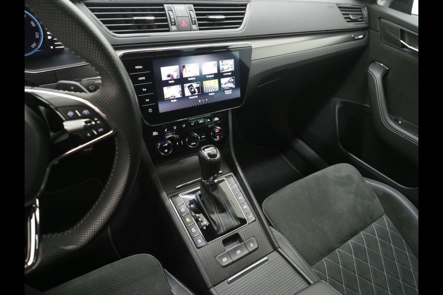 Škoda Superb Combi 1.4 TSI iV Sportline | Leder/Alcantara | Trekhaak | Carbon | 360 | Memory | Keyless | Adaptive Cruise