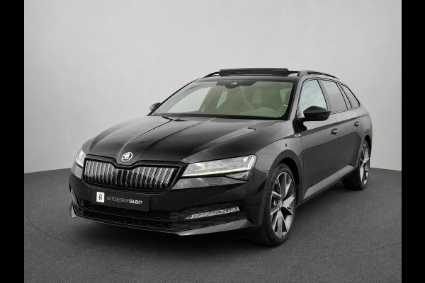 Škoda Superb Combi 1.4 TSI iV Sportline | Pano | Matrix LED | Trekhaak | Memory | ACC | Side Assist | Keyless | Dealer onderhouden