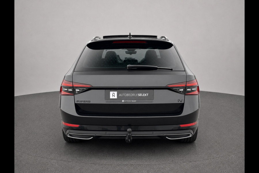 Škoda Superb Combi 1.4 TSI iV Sportline | Pano | Matrix LED | Trekhaak | Memory | ACC | Side Assist | Keyless | Dealer onderhouden