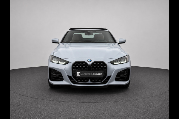 BMW 4 Serie Cabrio 420i M-Sport | Brooklyn Grey | Harman Kardon | 19 inch | Facelift | Widescreen | Stoelverwarming | Carbon