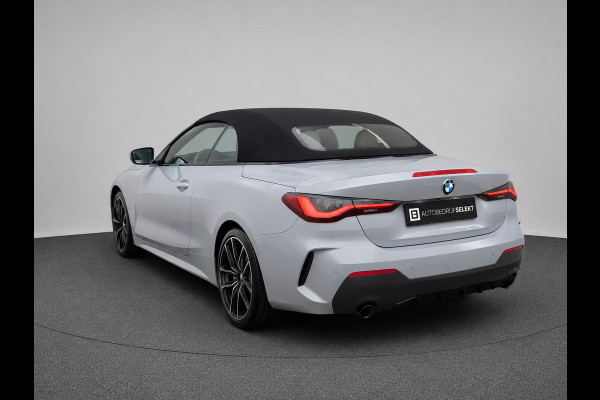 BMW 4 Serie Cabrio 420i M-Sport | Brooklyn Grey | Harman Kardon | 19 inch | Facelift | Widescreen | Stoelverwarming | Carbon