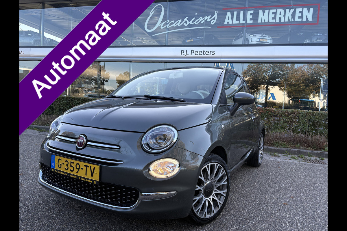 Fiat 500 1.2 Lounge Automaat - Airco - Apple carplay - Navigatie - Cruise control - Bluetooth - Licht metalen velgen 16 inch - Radio - Elektrische ramen - Stuur leder - Stuur multifunctioneel - Start/stop systee - Centrale vergrendeling met afstandsbediening