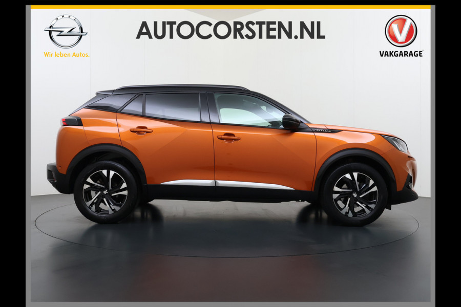 Peugeot 2008 131PK Automaat GT-Line 360°Camera Virtual Cockpit 3D-Navi Keyless Ecc Apple Carplay Android Auto Pdc Dodehoekbewaking Regen-Lichtsensor Cruise Control DAB+ Privacy Glas Lmv Led Isofix Lane Assist Bluetooth Dealeronderhouden Origineel Nederlandse Auto