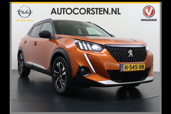 Peugeot 2008 131PK Automaat GT-Line 360°Camera Virtual Cockpit 3D-Navi Keyless Ecc Apple Carplay Android Auto Pdc Dodehoekbewaking Regen-Lichtsensor Cruise Control DAB+ Privacy Glas Lmv Led Isofix Lane Assist Bluetooth Dealeronderhouden Origineel Nederlandse Auto