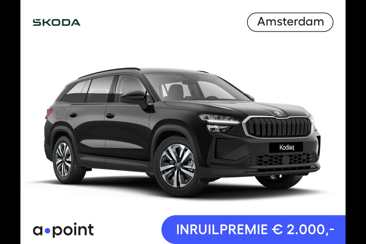 Škoda Kodiaq 1.5 TSI PHEV Business Edition 204 pk 6 versn. DSG | Sunset | Trekhaak | Velgen: 18" lichtmetalen velgen Soira aero, zilver