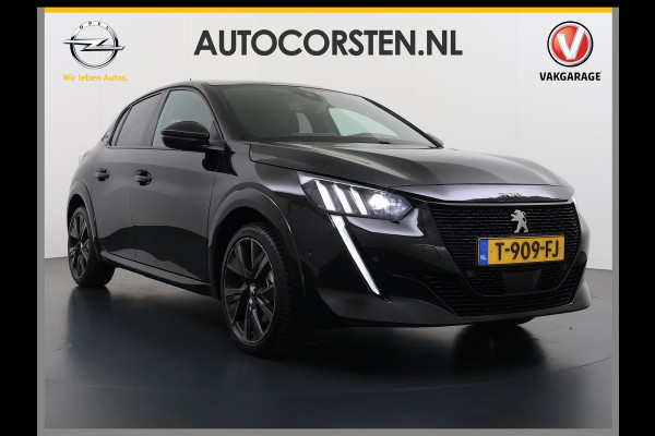 Peugeot e-208 EV GT350 SOH 98% Panoramadak Virtual Cockpit 360°Camera Keyless 3D-Navi Ecc Apple Carplay Android Auto Pdc Sensor dodehoek Regen-Lichtsensor Cruise Control Lmv Privacy Glas Isofix Led DAB Bluetooth 1e Eigenaar Dealeronderhouden Origineel Nederlandse Auto