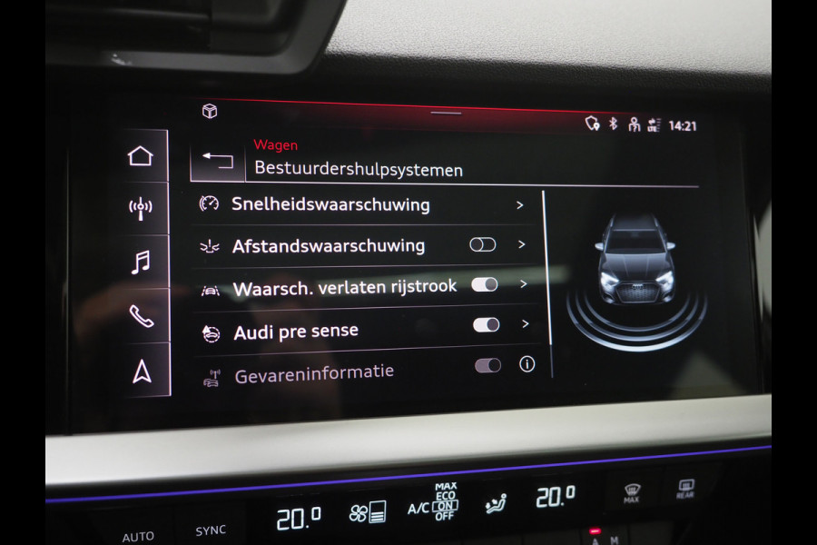 Audi A3 Sportback 40 TFSI e Full Black 204PK | Lederen Sportstoelen | Panoramadak | Camera | Keyless | Sfeerlicht | Carplay