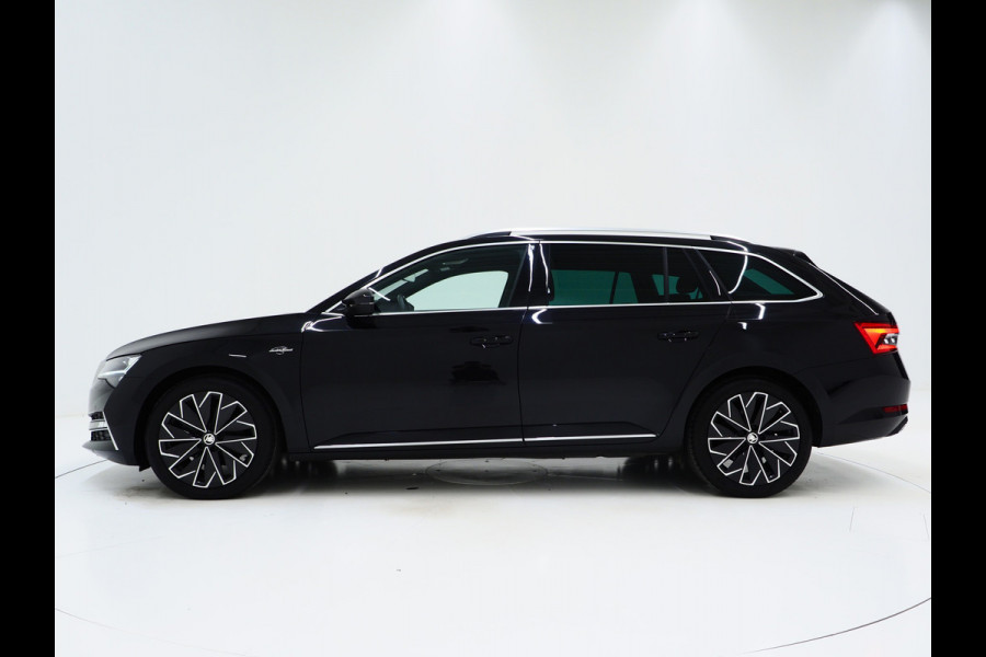 Škoda Superb Combi 1.4 TSI iV Laurin & Klement | Leder | Trekhaak | Massage | Canton | Keyless | Memory | Sfeerlicht | Carplay