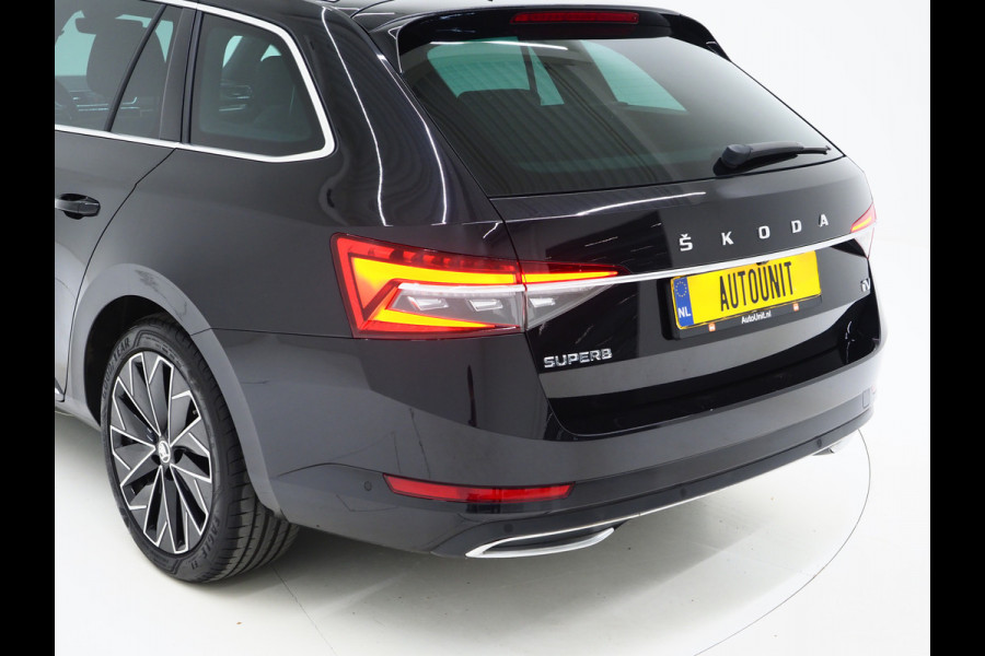 Škoda Superb Combi 1.4 TSI iV Laurin & Klement | Leder | Trekhaak | Massage | Canton | Keyless | Memory | Sfeerlicht | Carplay