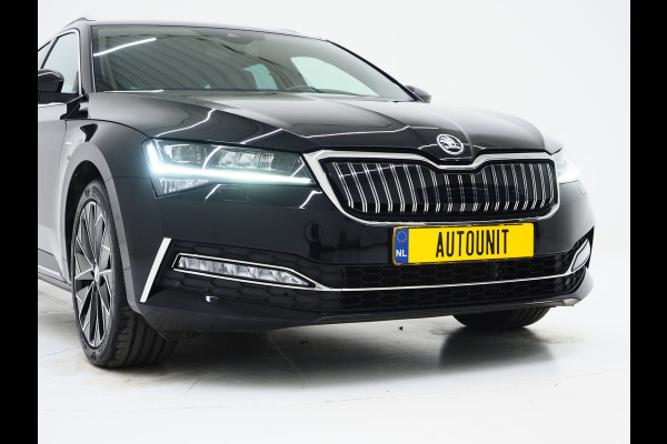 Škoda Superb Combi 1.4 TSI iV Laurin & Klement | Leder | Trekhaak | Massage | Canton | Keyless | Memory | Sfeerlicht | Carplay