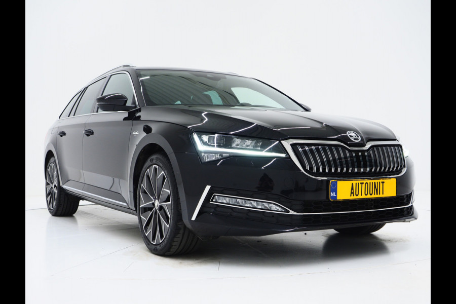 Škoda Superb Combi 1.4 TSI iV Laurin & Klement | Leder | Trekhaak | Massage | Canton | Keyless | Memory | Sfeerlicht | Carplay