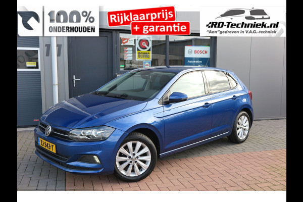 Volkswagen Polo 1.0 TSI 95pk Highline Trekhaak (afneembaar) , Stoelverwarming , PDC, Navi, Carplay, DAB+, Stuurwiel multifuntioneel, Cruisecontrol, Recent onderhouden , historie volledig hier bekend
