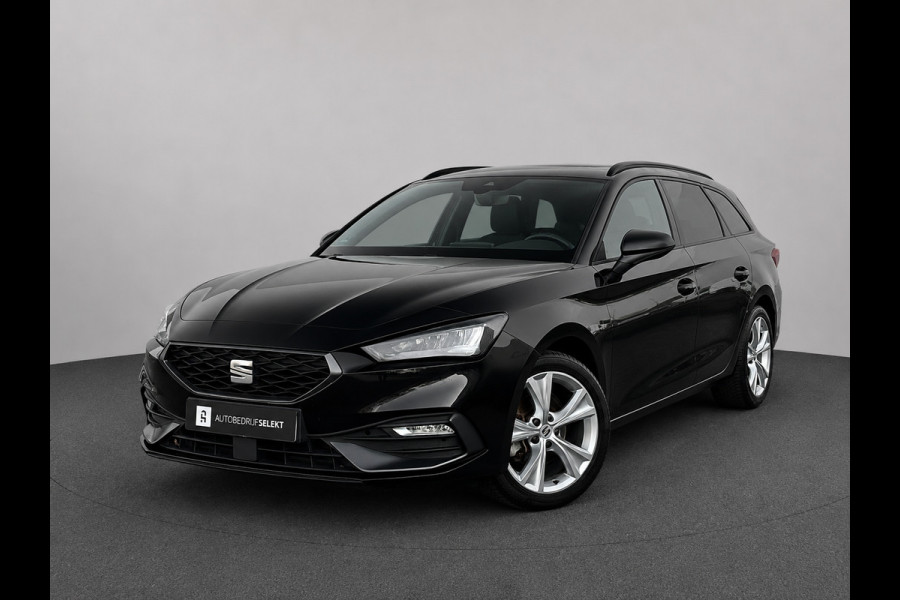 Seat Leon Sportstourer 1.0 eTSI FR | Carplay | Virtual | DAB+ | Navi | Sfeerverlichting | Dealer onderhouden | Allseason banden
