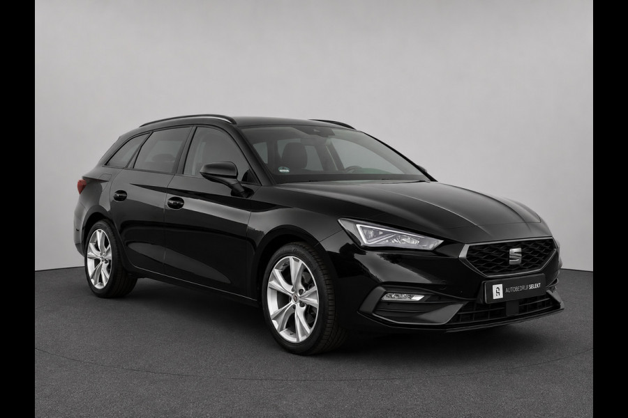 Seat Leon Sportstourer 1.0 eTSI FR | Carplay | Virtual | DAB+ | Navi | Sfeerverlichting | Dealer onderhouden | Allseason banden