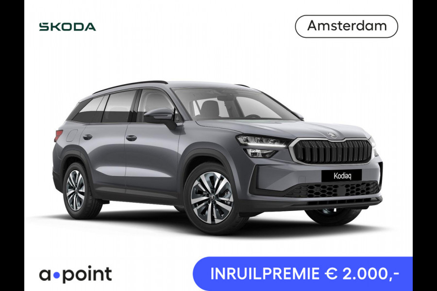 Škoda Kodiaq 1.5 TSI PHEV Edition 204 pk 6 versn. DSG | Trekhaak | Sunset | Velgen: 18" lichtmetalen velgen Soira aero, zilver