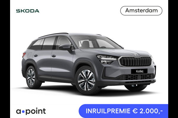 Škoda Kodiaq 1.5 TSI PHEV Edition 204 pk 6 versn. DSG | Trekhaak | Sunset | Velgen: 18" lichtmetalen velgen Soira aero, zilver