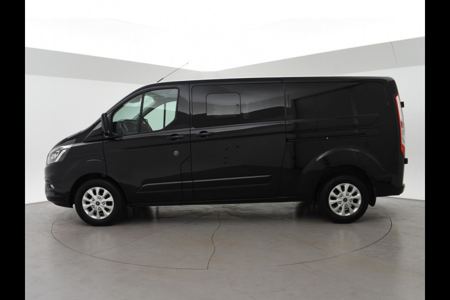 Ford Transit Custom 2.0 TDCI 170 PK AUT. LIMITED DUBBEL CABINE + ADAPTIVE CRUISE | 2 SCHUIFDEUREN | LEDER | XENON | TREKHAAK