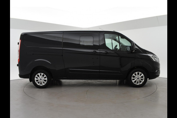 Ford Transit Custom 2.0 TDCI 170 PK AUT. LIMITED DUBBEL CABINE + ADAPTIVE CRUISE | 2 SCHUIFDEUREN | LEDER | XENON | TREKHAAK