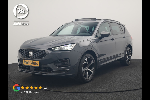 Seat Tarraco 1.4 TSI e-Hybrid FR Business Intense PHEV 245pk Dealer O.H. | Trekhaak Af Fabriek | Panodak | Adaptive Cruise | 360 Camera | Sportstoelen Memory & Verwarmd | Keyless | Blis | Stuur Verwarmd | Apple Carplay | Navigatie | DAB | 19" L.M | Plug In Hybrid