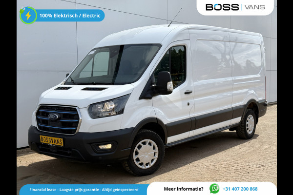 Ford E-Transit 68kWh 184PK L3H2 317km WLTP 96,2% (SOH) BEV Snelladen Navigatie Cruise control Climate control 360 Camera Carplay Laadkabel Parkeersensoren