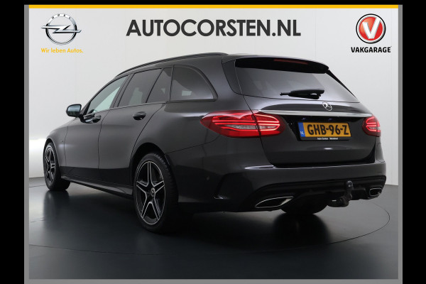Mercedes-Benz C-Klasse Estate 300De Diesel Hybride 306pk - 700Nm! AUT-9 AMG Limited Trekhaak Apple Carplay Android Auto Elek.Stoelen+Verwarmd Navi Ecc  SOH 97% Solution Business Elek.Achterklep Led Privacy Glas Lmv 18" Night-pakket 1800kg trekvermogen!