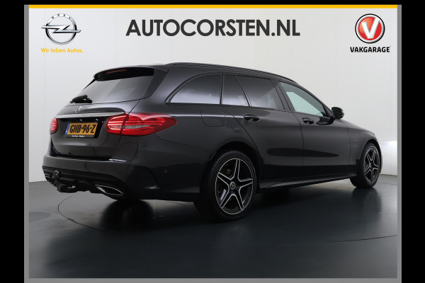 Mercedes-Benz C-Klasse Estate 300De Diesel Hybride 306pk - 700Nm! AUT-9 AMG Limited Trekhaak Apple Carplay Android Auto Elek.Stoelen+Verwarmd Navi Ecc  SOH 97% Solution Business Elek.Achterklep Led Privacy Glas Lmv 18" Night-pakket 1800kg trekvermogen!