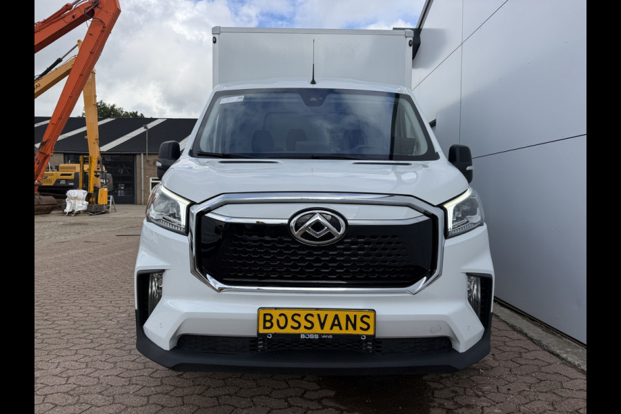 Maxus eDeliver 9 65kWh 204PK Elektrisch Bakwagen met achterdeuren Airco ACC Carplay Camera Parkeersensoren Meubelbak Koffer