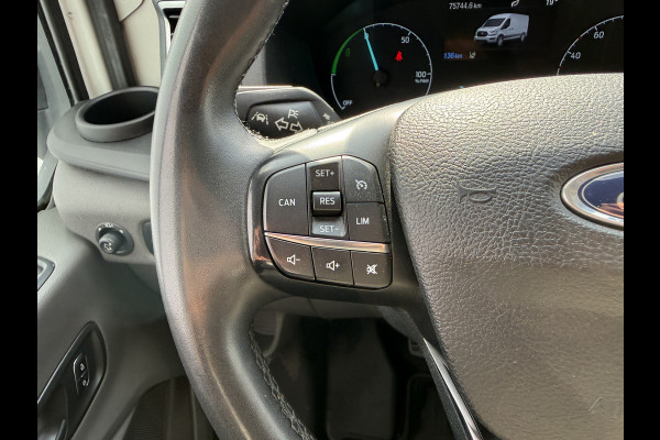 Ford E-Transit 68kWh 184PK L3H2 317km WLTP 96,2% (SOH) BEV Snelladen Navigatie Cruise control Climate control 360 Camera Carplay Laadkabel Parkeersensoren