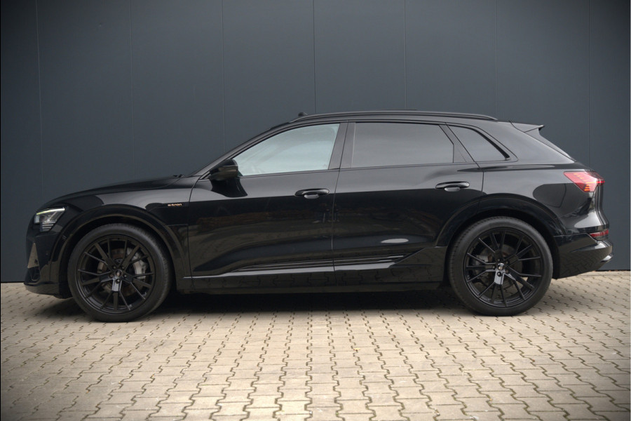 Audi e-tron e-tron 50 quattro Launch edition Black 71 kWh | Black Edition | Panoramadak | Memory Seat | Luchtvering | Adaptive Cruise Control | Keyless | Matrix LED | Trekhaak | Stoelverwarming | NAP | SOH 94,39%