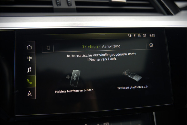 Audi e-tron e-tron 50 quattro Launch edition Black 71 kWh | Black Edition | Panoramadak | Memory Seat | Luchtvering | Adaptive Cruise Control | Keyless | Matrix LED | Trekhaak | Stoelverwarming | NAP | SOH 94,39%