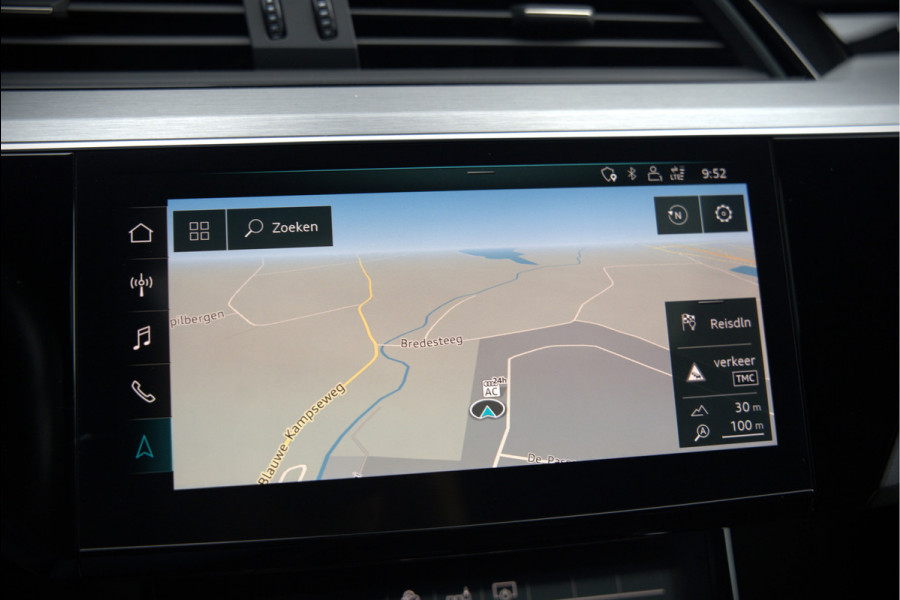 Audi e-tron e-tron 50 quattro Launch edition Black 71 kWh | Black Edition | Panoramadak | Memory Seat | Luchtvering | Adaptive Cruise Control | Keyless | Matrix LED | Trekhaak | Stoelverwarming | NAP | SOH 94,39%