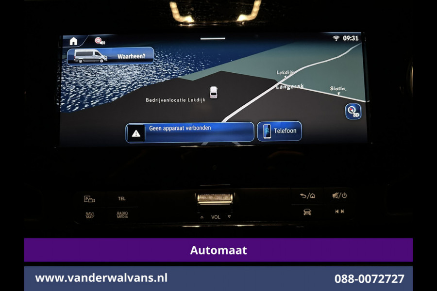 Mercedes-Benz Sprinter 317 CDI 170pk 9G-Tronic Automaat XL MBUX L2H2 Euro6 Airco | Camera | Navigatie | Adaptieve Cruisecontrol | LED Chauffeursstoel, Stoelverwarming, Parkeersensoren, Bijrijdersbank