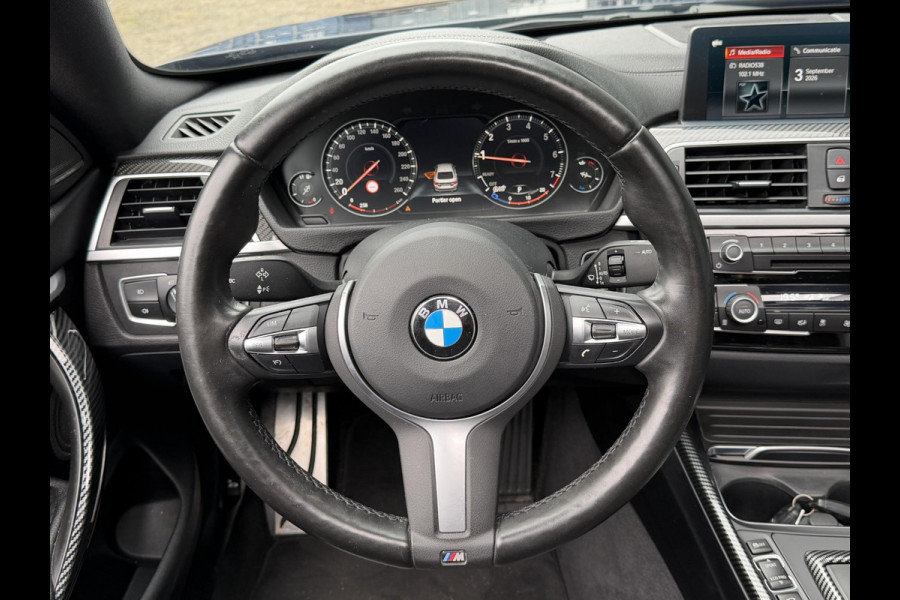 BMW 4 Serie Gran Coupé 418i Executive Edition 19"/Leder + memory/Schuif-kanteldak/Harman Kardon/Head-up/Stoel + stuurverwarming/360 camera/Trekhaak