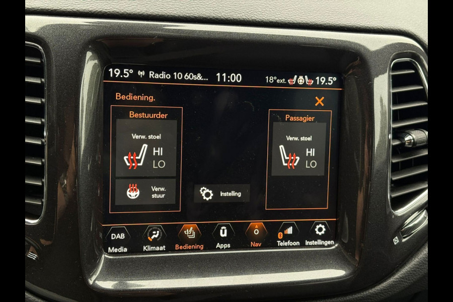Jeep Compass 1.3T S | 1e Eigenaar | Leder, Memory, Carplay/Android, Camera, Navi, Afn. Trekhaak, Stoel+Stuurverw., DAB | NAP |