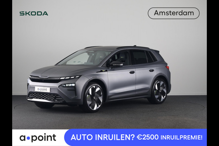 Škoda Elroq 85x RS 340pk 4x4 | Matt Grey | 340 PK | Warmtepomp | Adaptief onderstel | 21" lichtmetaal |