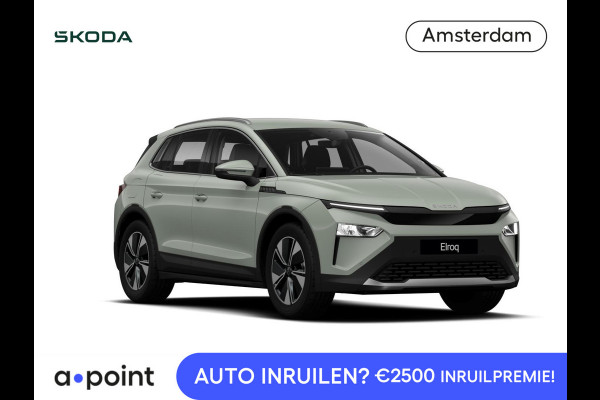 Škoda Elroq 60 Tour Edition | Timiano Green | 19'' Antraciet Regulus Velgen| Android Infotainment + Navigatie | Verwarmbaar Stuurwiel + Voorstoelen | Parkeersens V+A + Achteruitrijcamera | Adaptieve Cruise Control | Blind Spot Assist