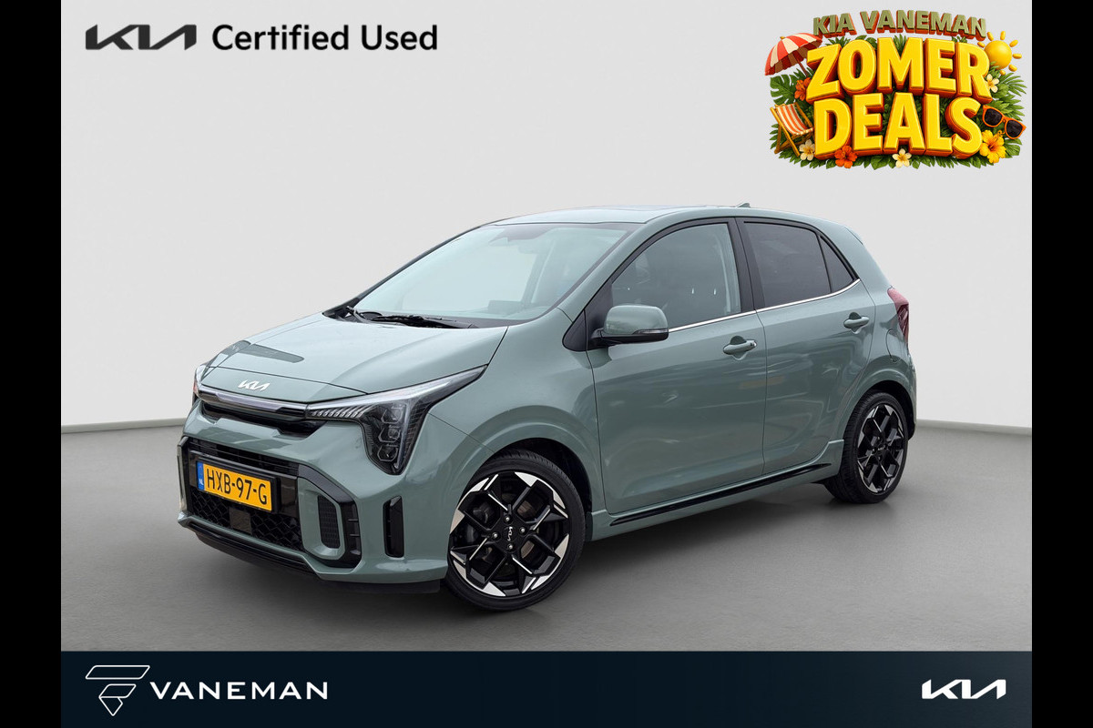 Kia Picanto 1.0 DPI GT-Line Open Dak | LED | Leder | PDC | Navi | Clima | Stoel & Stuurverwarming |