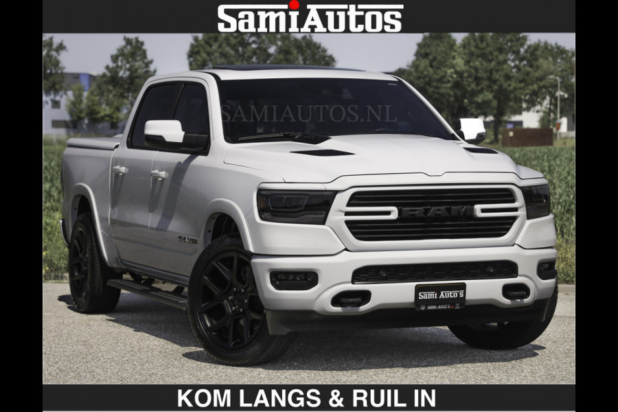 Dodge Ram DEMO | SPORT V8 5.7 402PK | €69950,- excl | Krachtige Hemi | Panorama Dak | 12' Scherm Comfortabele Dubbele Cabine met Royale 5 Zitplaatsen | NIEUW EN BPM vrij | Nu Leverbaar uit Voorraad | Nr 2529 - 1277 | De specialist in Amerikaanse pick‑ups in Nederland en Europa.