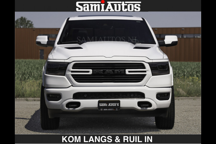 Dodge Ram DEMO | SPORT V8 5.7 402PK | €69950,- excl | Krachtige Hemi | Panorama Dak | 12' Scherm Comfortabele Dubbele Cabine met Royale 5 Zitplaatsen | NIEUW EN BPM vrij | Nu Leverbaar uit Voorraad | Nr 2529 - 1277 | De specialist in Amerikaanse pick‑ups in Nederland en Europa.