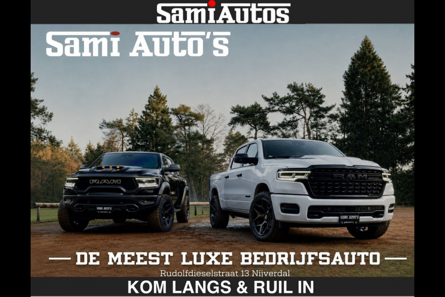 Dodge Ram DEMO | SPORT V8 5.7 402PK | €69950,- excl | Krachtige Hemi | Panorama Dak | 12' Scherm Comfortabele Dubbele Cabine met Royale 5 Zitplaatsen | NIEUW EN BPM vrij | Nu Leverbaar uit Voorraad | Nr 2529 - 1277 | De specialist in Amerikaanse pick‑ups in Nederland en Europa.